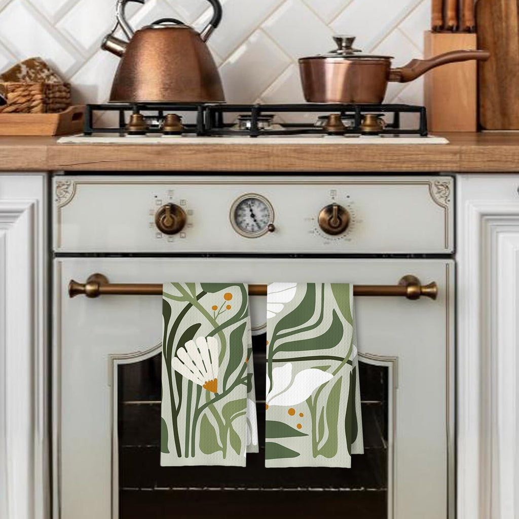 Printed Tea Towel 16×24 inch | 100% Polyester Fiber Kitchen Dish Towel – Absorbent, Fade Resistant & Machine Washable