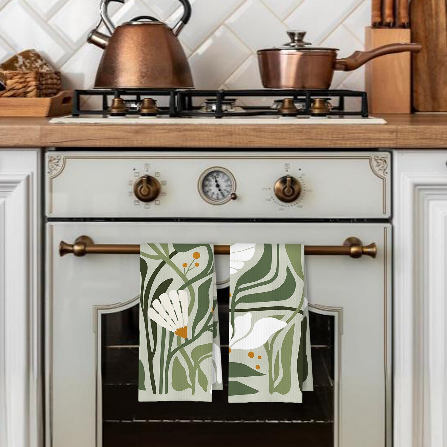 Printed Tea Towel 16×24 inch | 100% Polyester Fiber Kitchen Dish Towel – Absorbent, Fade Resistant & Machine Washable